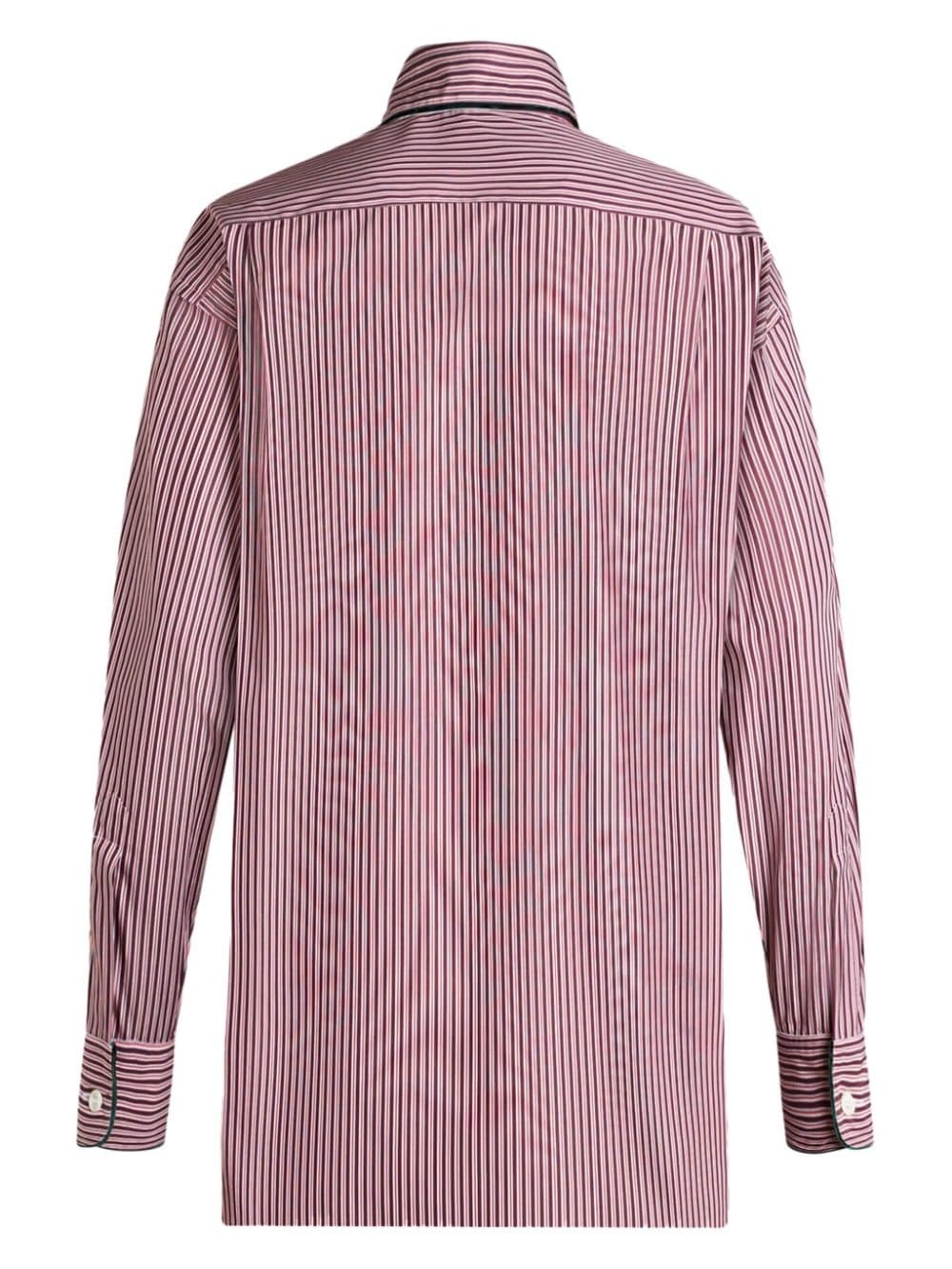 striped poplin shirt - 7