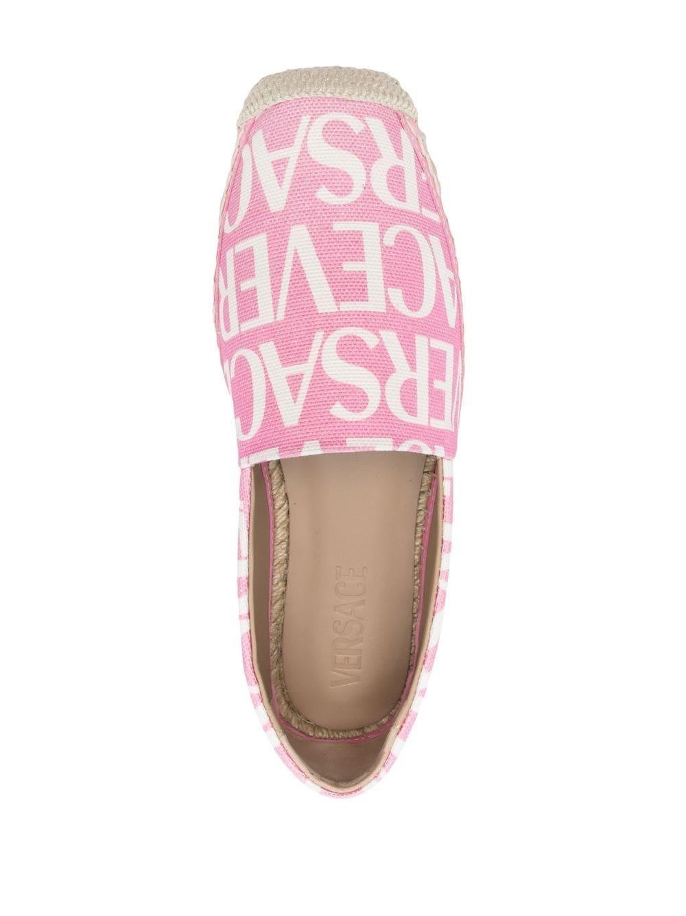 all-over logo print espadrilles - 4