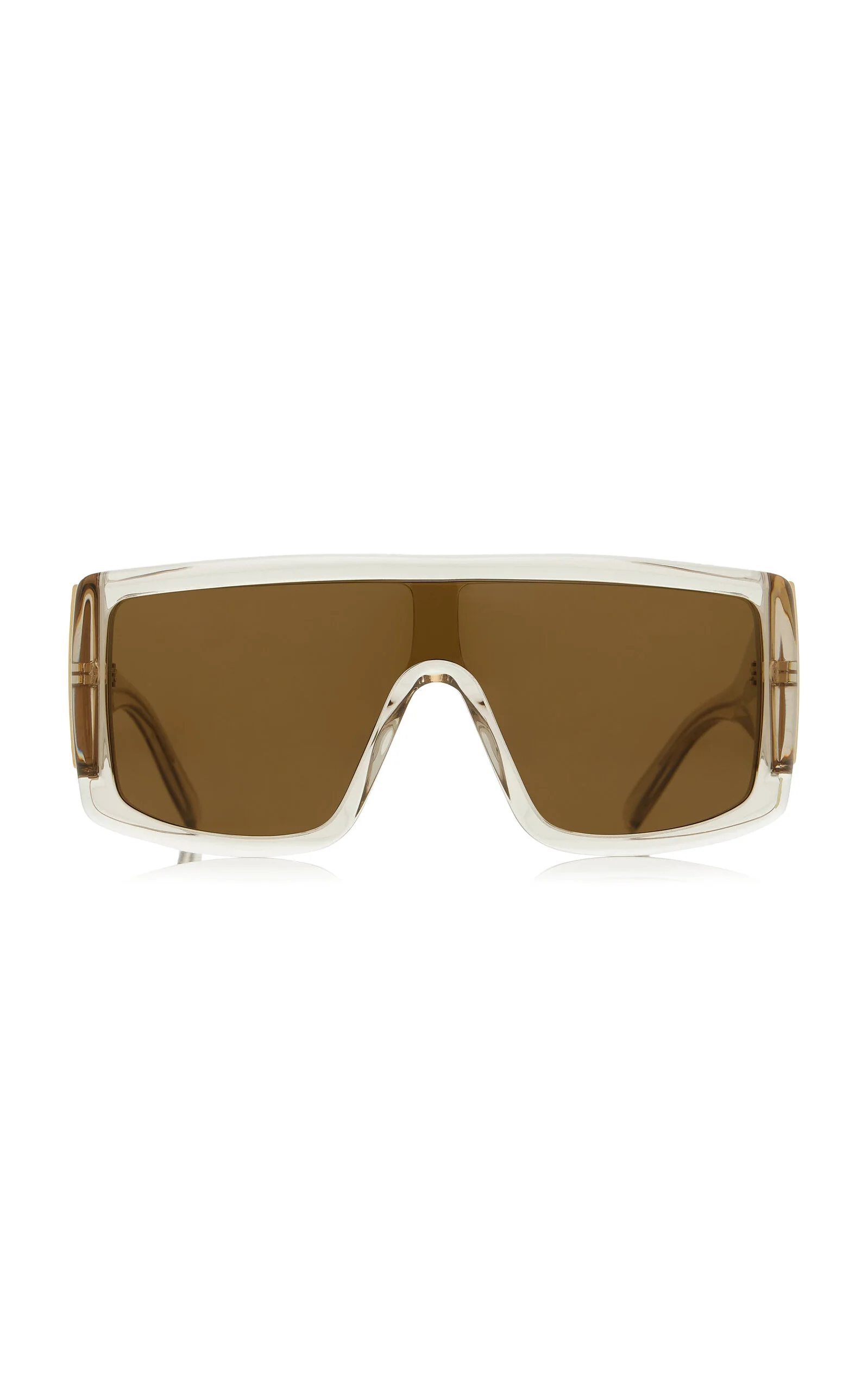 Mask-Frame Acetate Sunglasses ivory - 1