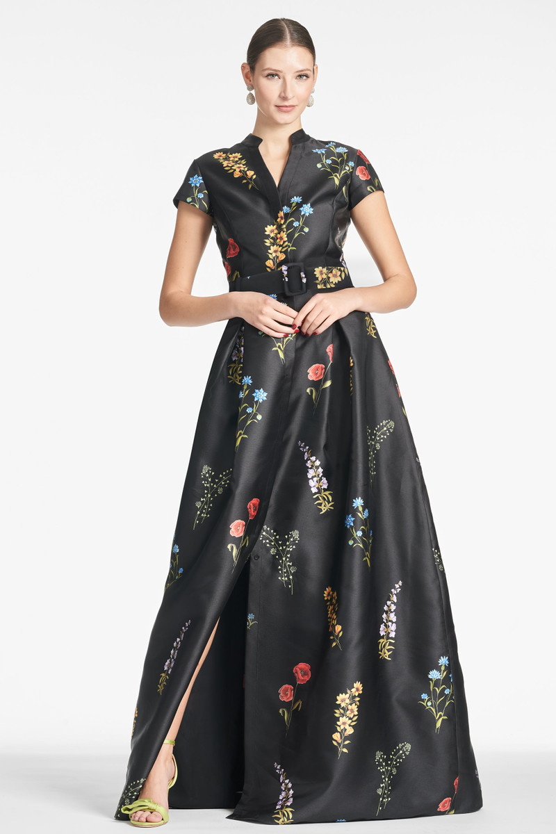 Marta Gown - Noir Bouquet - 1