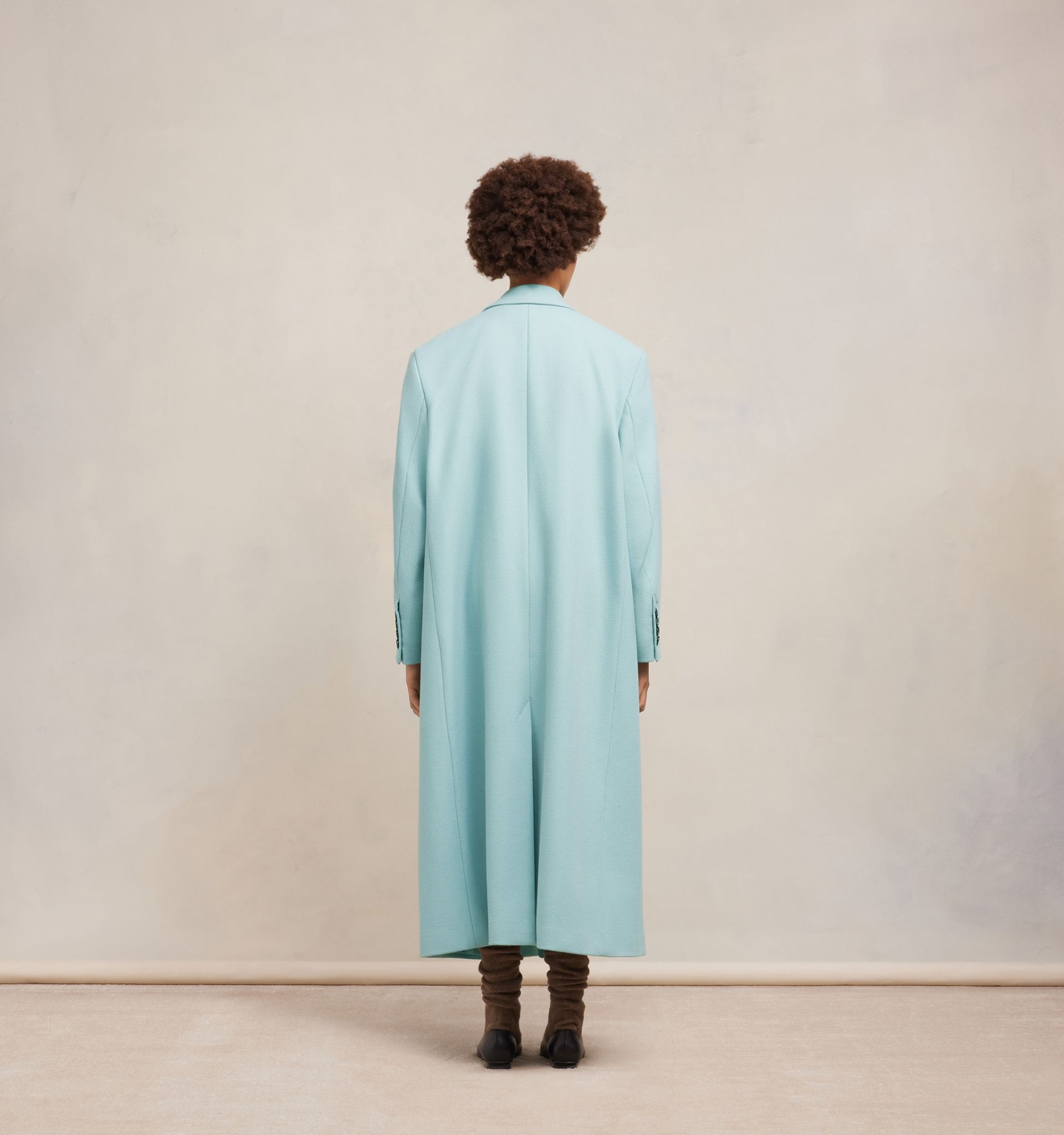 Three Buttons Oversized Coat - 5