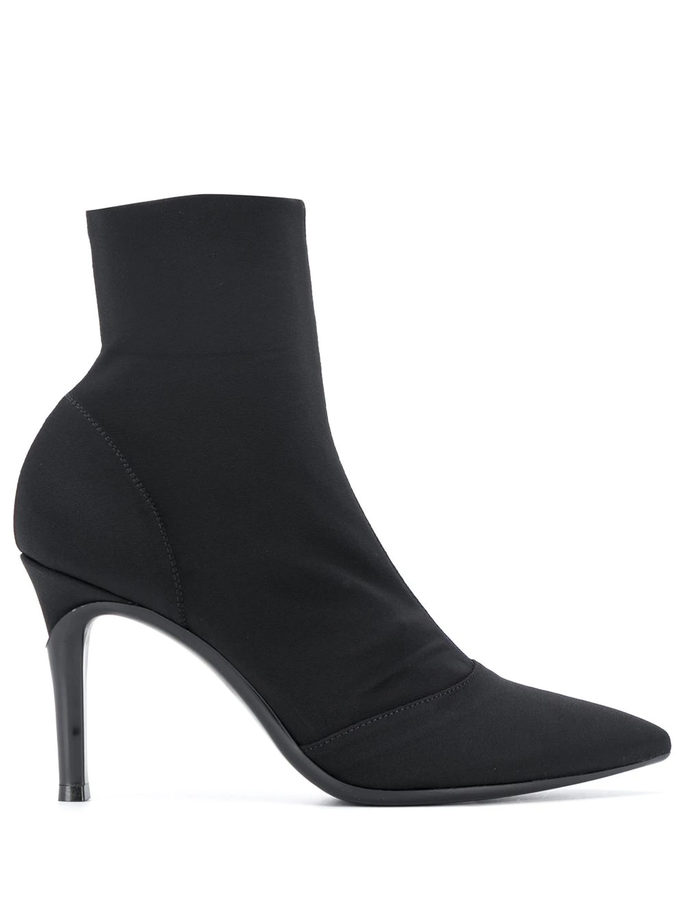 suede-effect 100mm ankle boots - 1