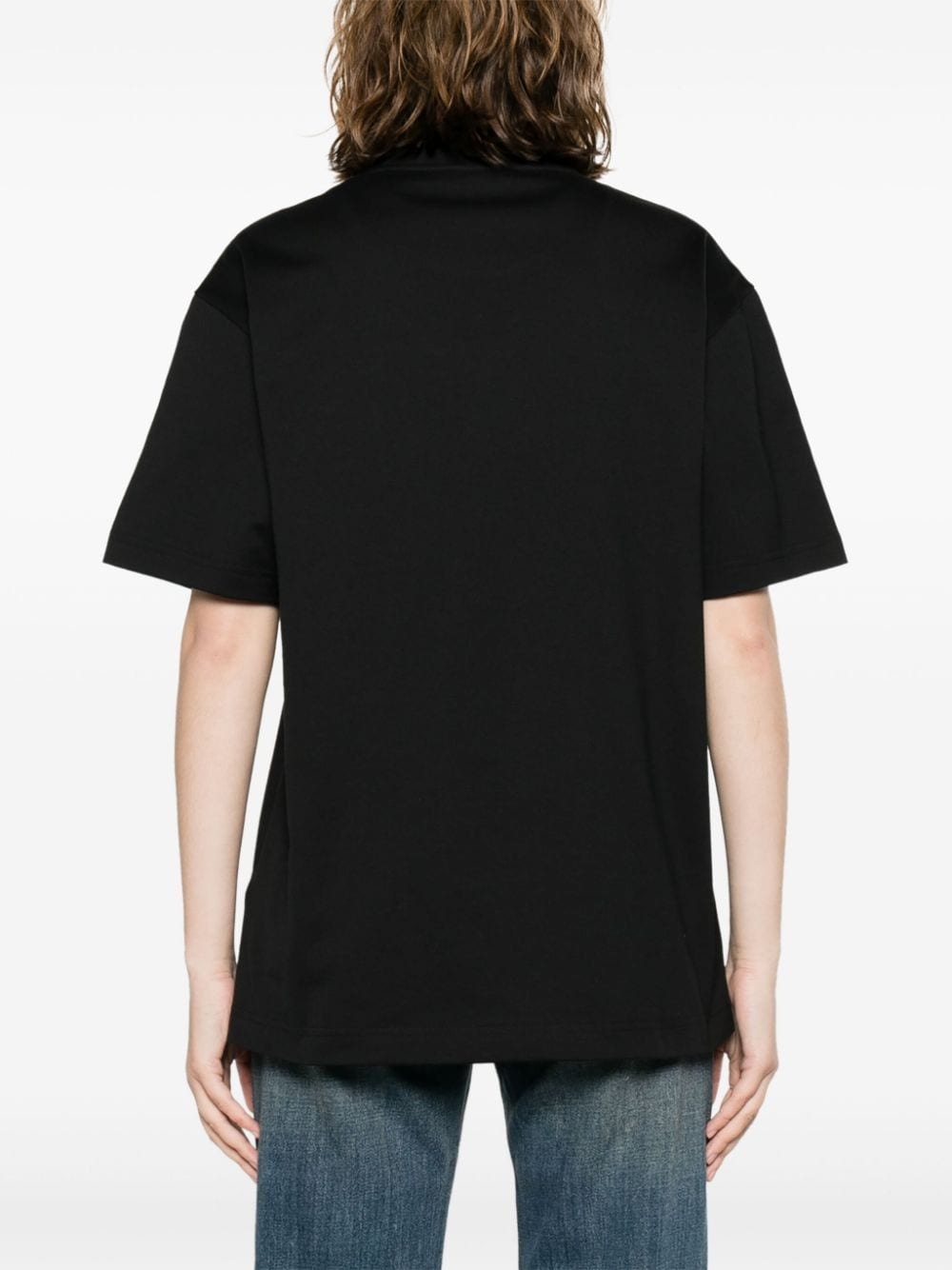 logo-embroidered cotton T-shirt - 4