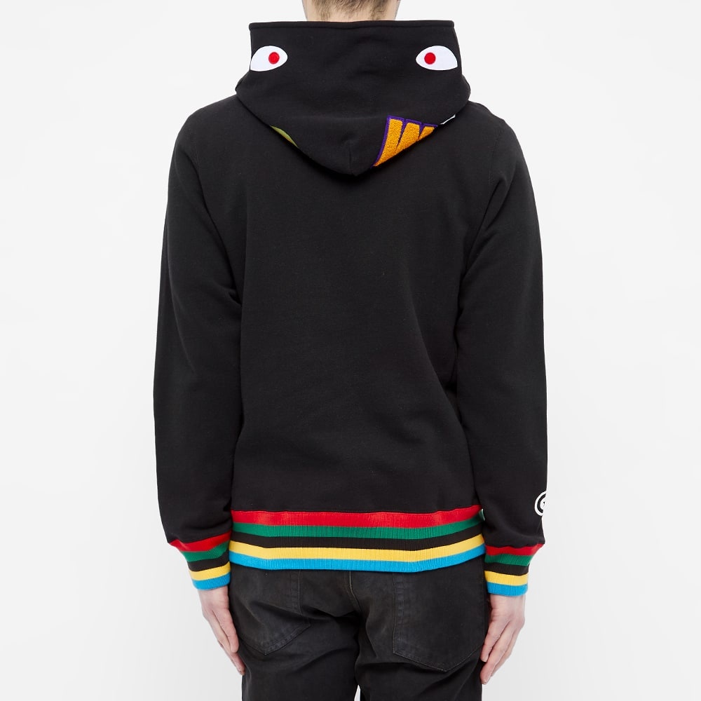 A Bathing Ape Shark Line Rib Hoody - 5