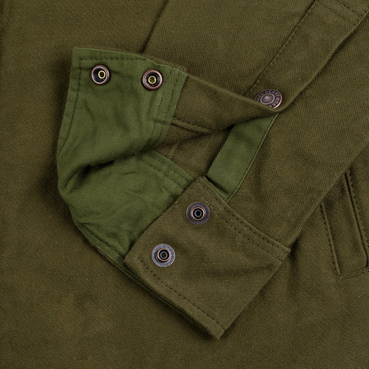 IHSH-331-ODG 12oz Moleskin CPO Shirt - Olive - 9