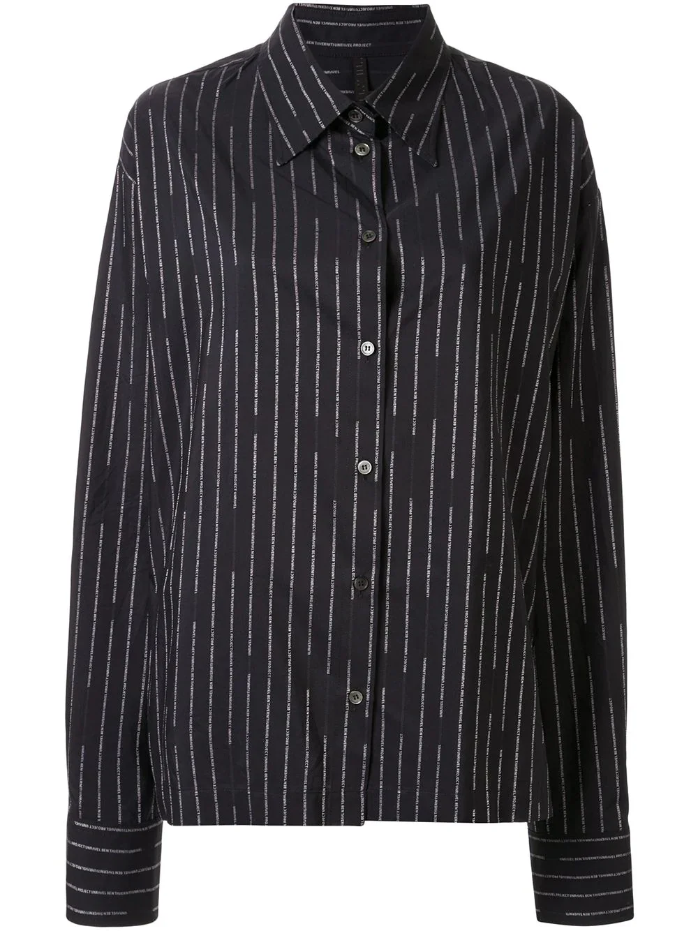 logo-stripe shirt - 1