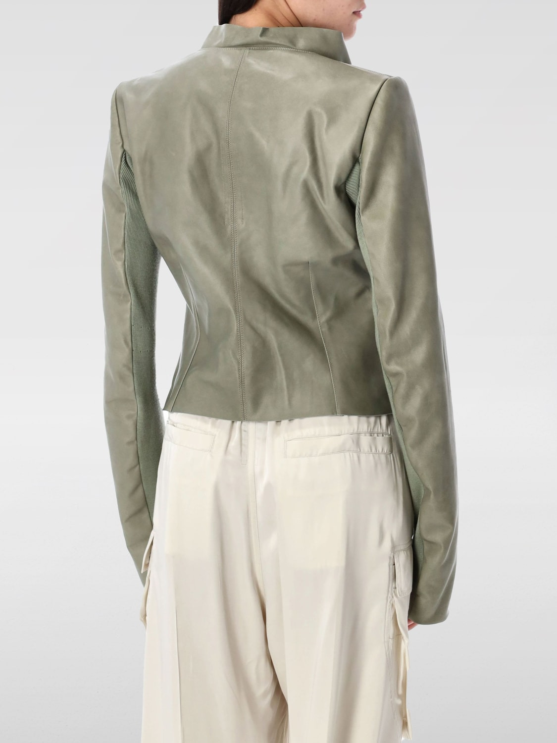 Rick Owens leather biker jacket - 2
