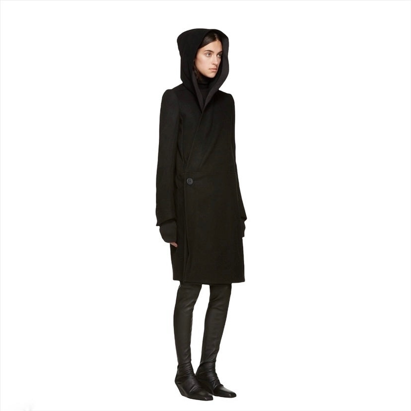 Rick owens fall 2016 sphinx double breasted hooded coat 38 - 7