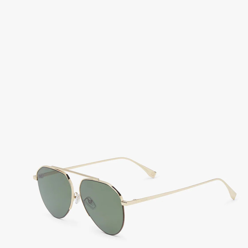 FENDI Gold-colored sunglasses outlook