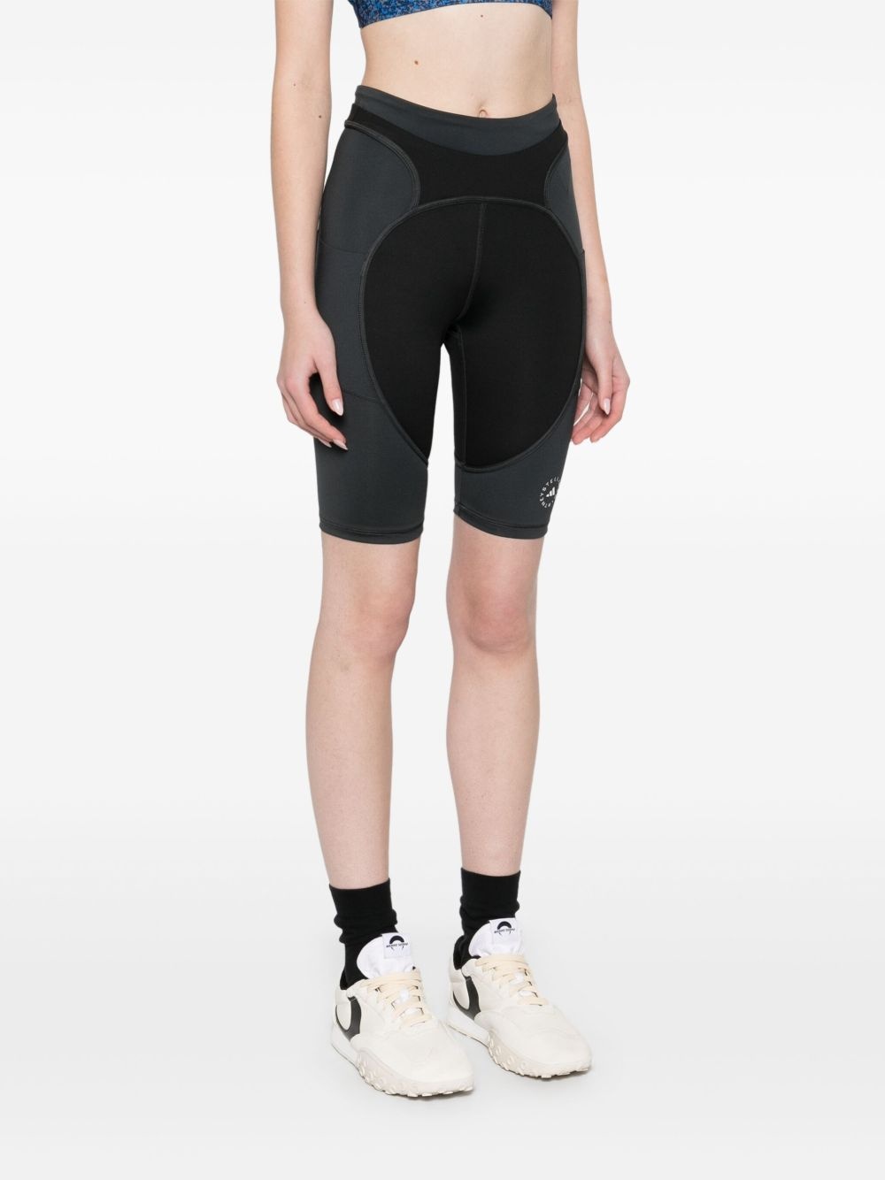 layered-detail cycling shorts - 3
