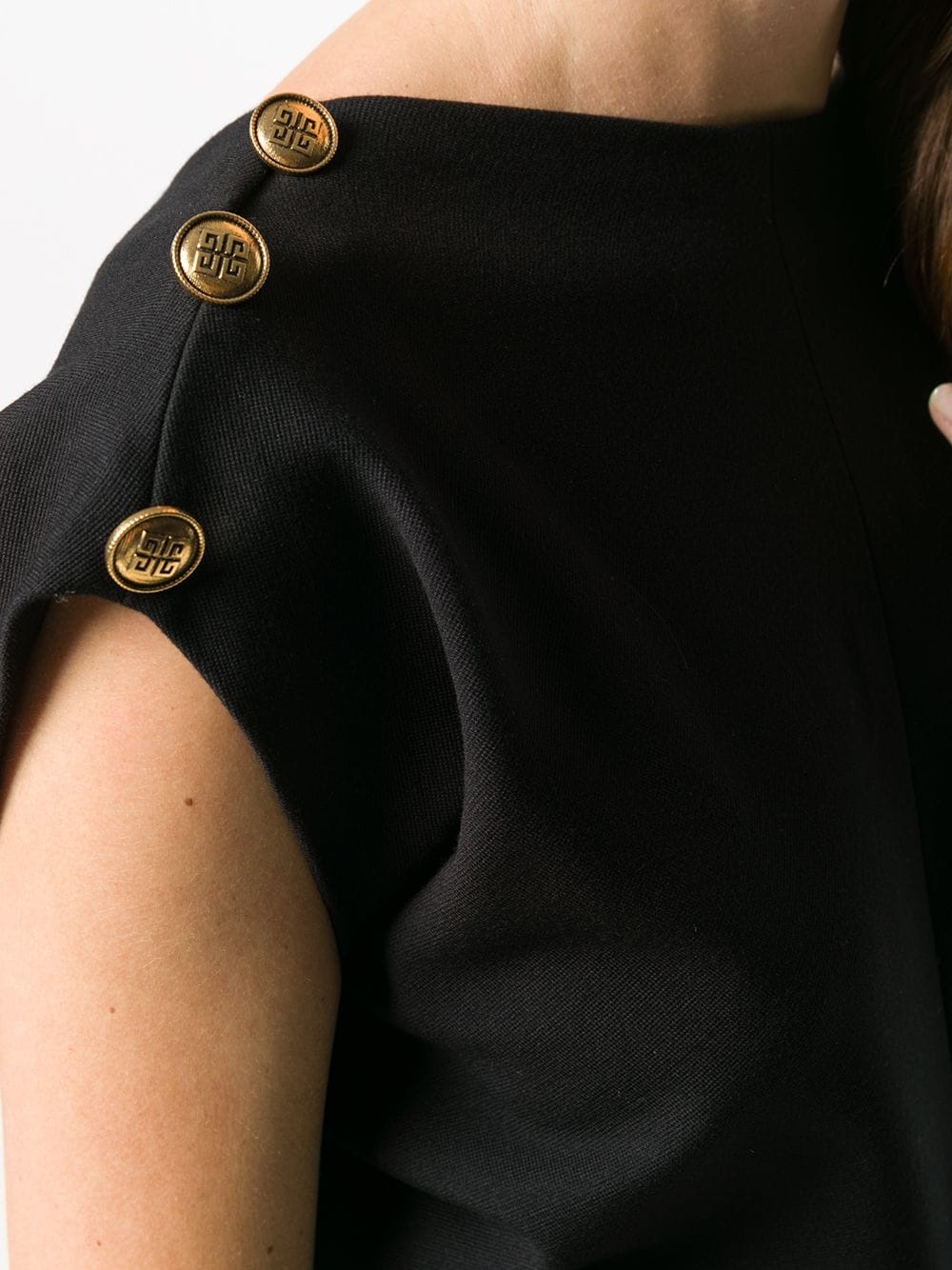 ribbed one-sleeve dress - 5