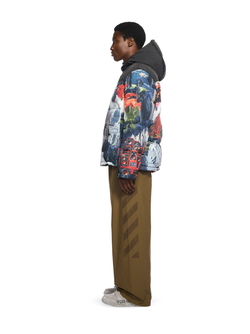 World Paint Bicolor Down Jacket 3