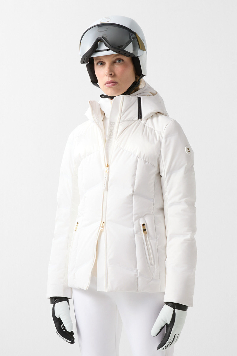 Delin down ski jacket in White 2