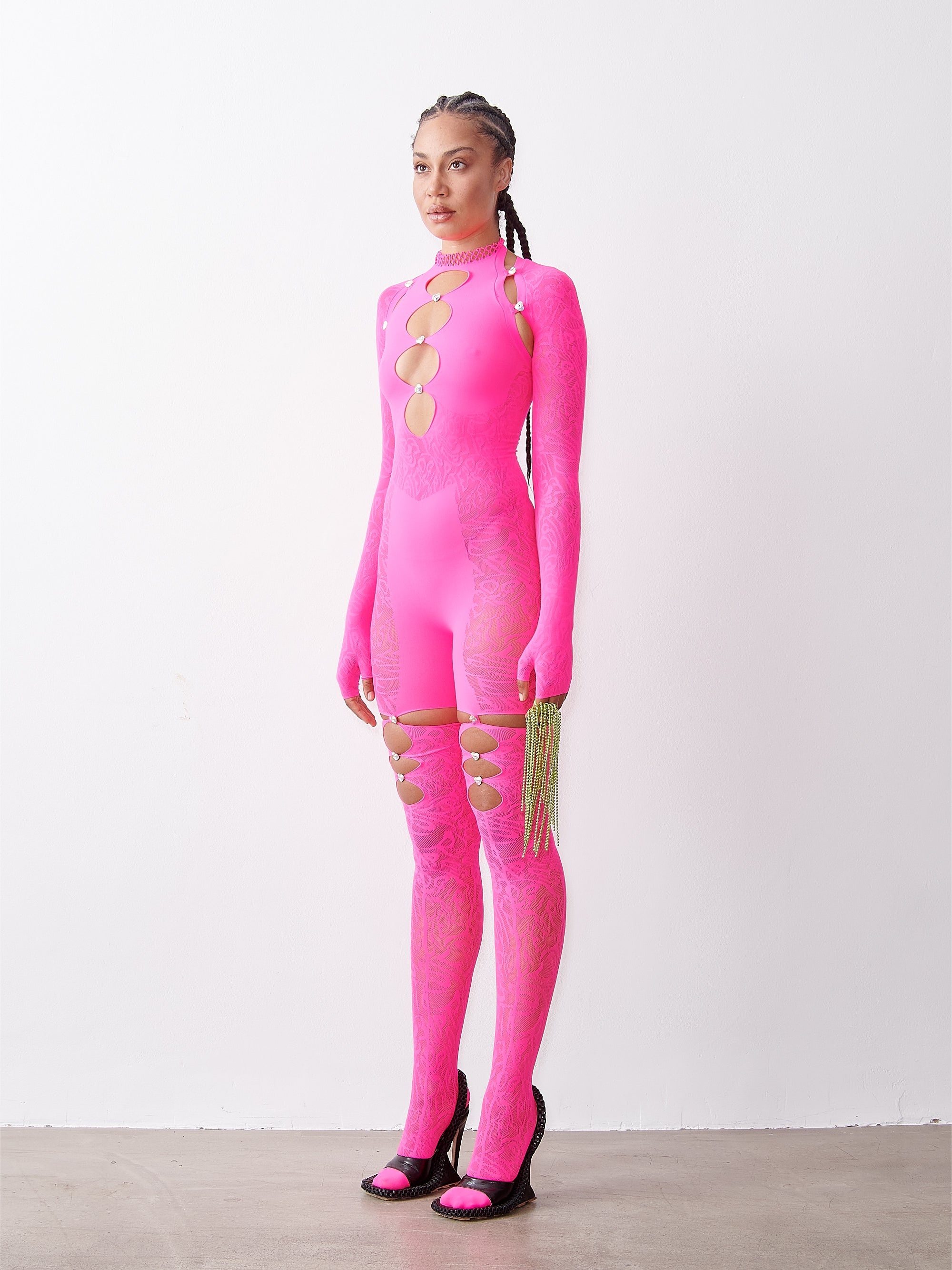 ISAMAYA JUMPSUIT SHOCKING PINK - 3