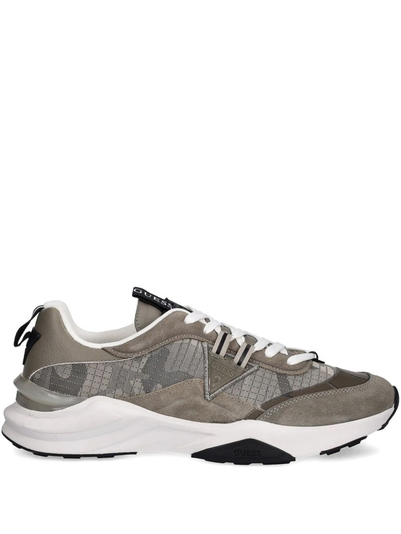 camouflage panelled sneakers 1
