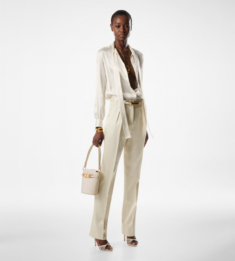 TOM FORD FLUID CHARMEUSE SILK LAVALLIERE SHIRT outlook