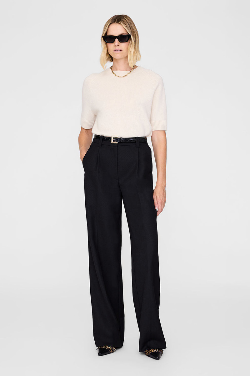 ANINE BING Trent Trouser - Black outlook