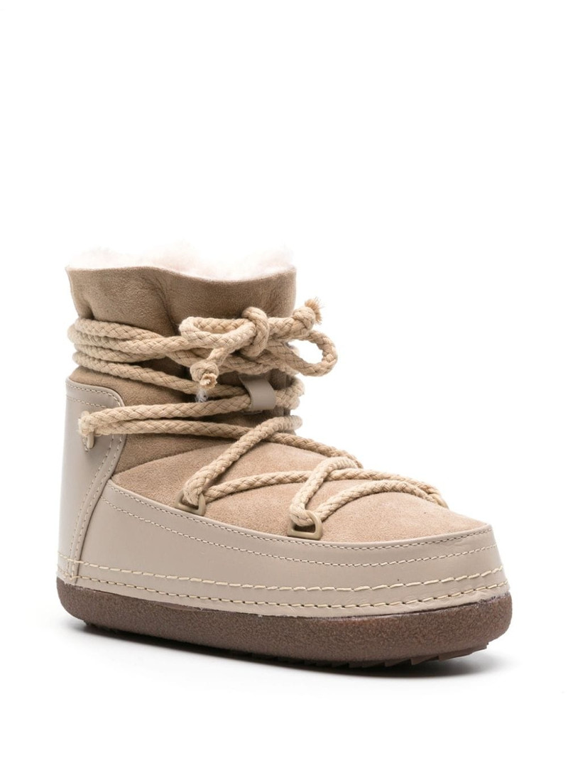 INUIKII logo-print leather boots outlook