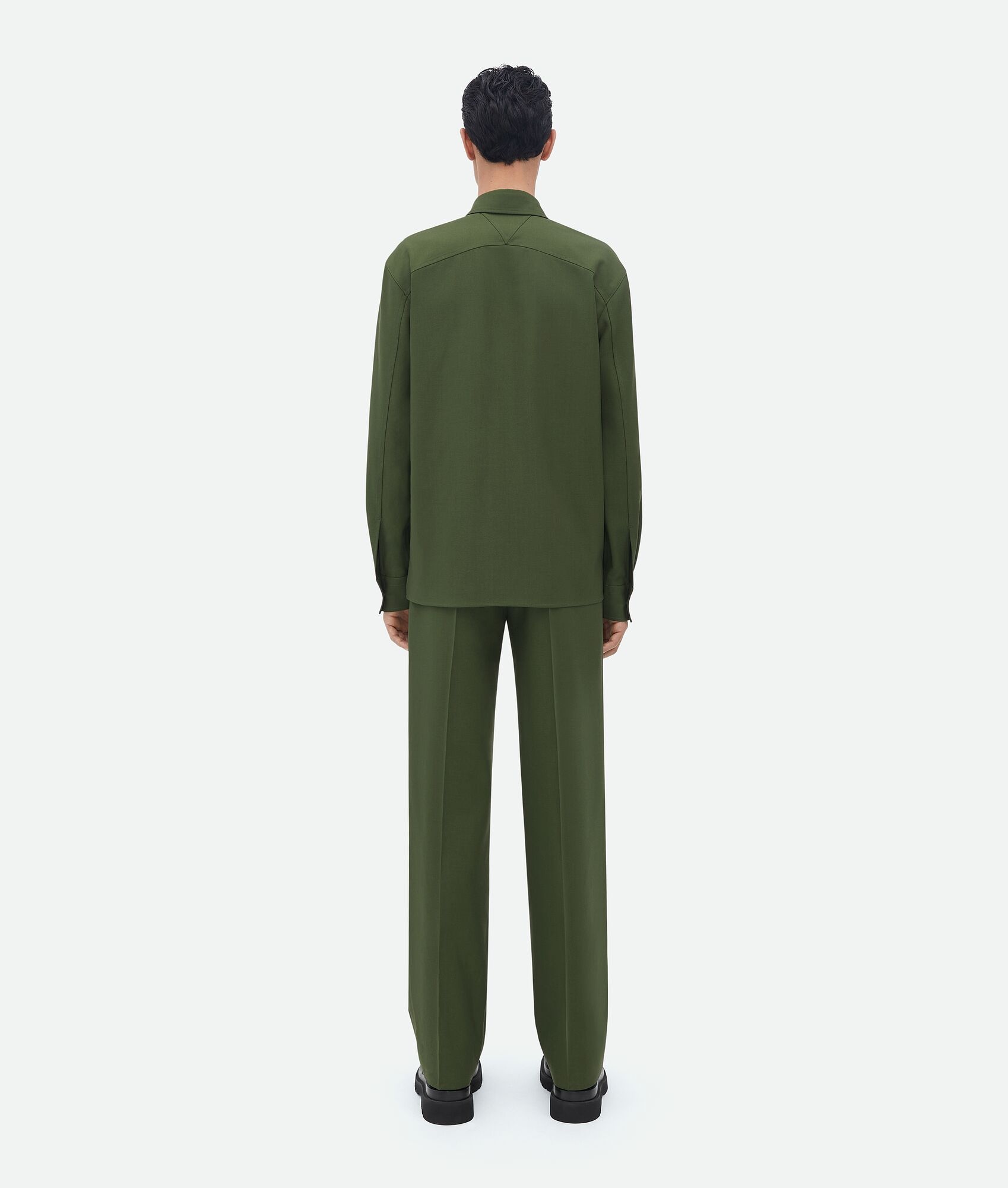 wool twill shirt - 3