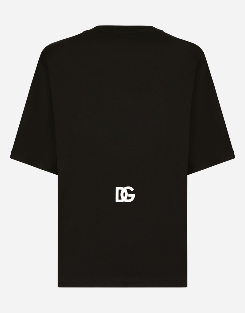 Dolce & Gabbana Short-sleeved T-shirt with DG logo print outlook