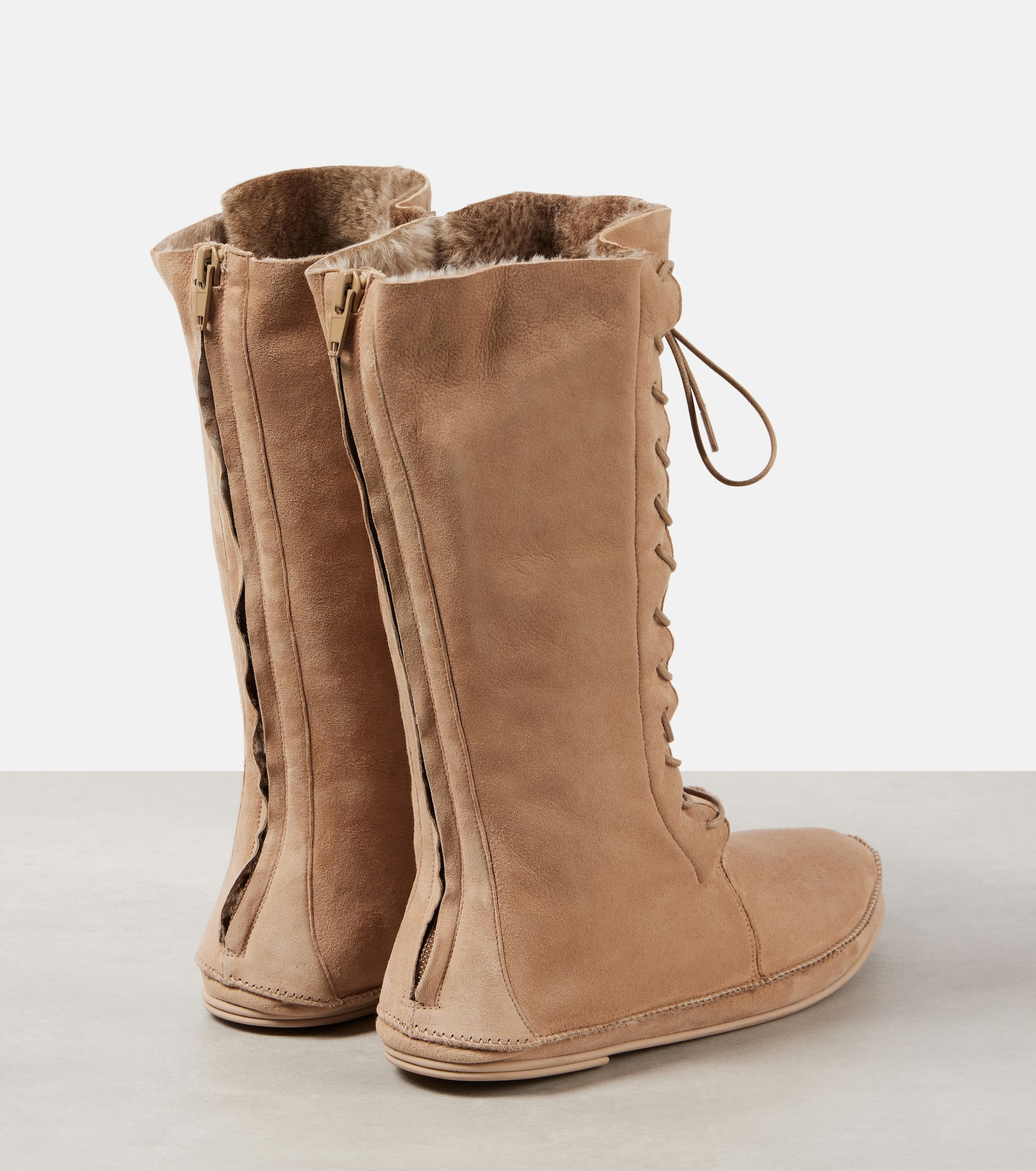Tyler suede lace-up boots - 3