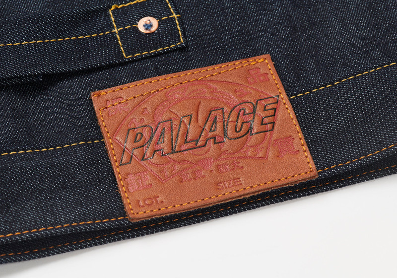 PALACE EVISU DICE DENIM JACKET RAW 6