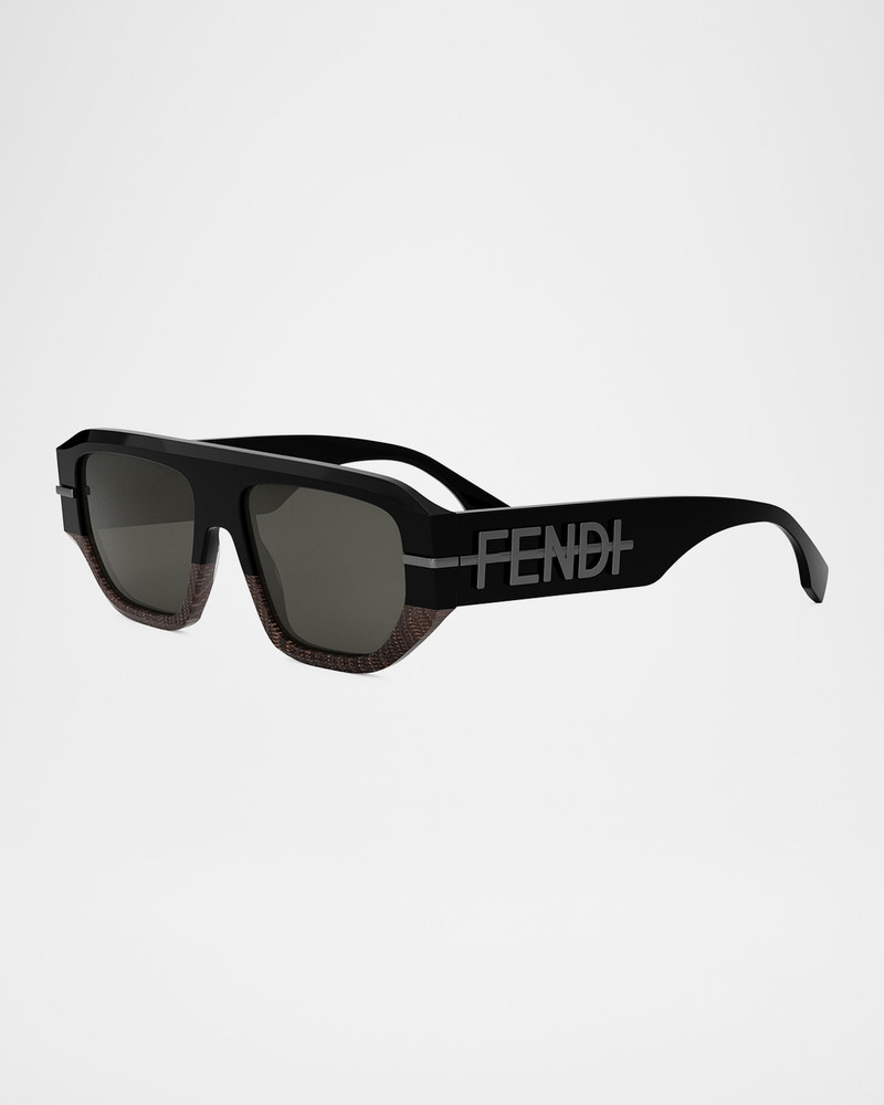 FENDI Men's Fendigraphy Square Sunglasses outlook