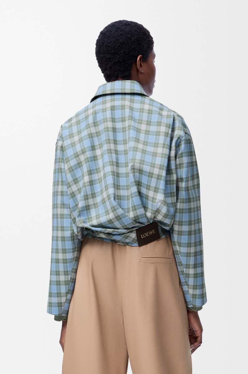 Draped jacket in wool blend 4