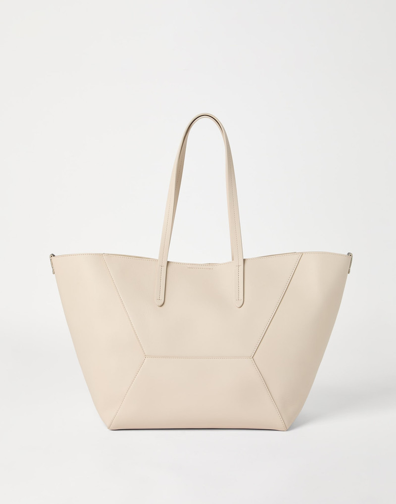 Brunello Cucinelli BC Duo bag in calfskin with monili outlook