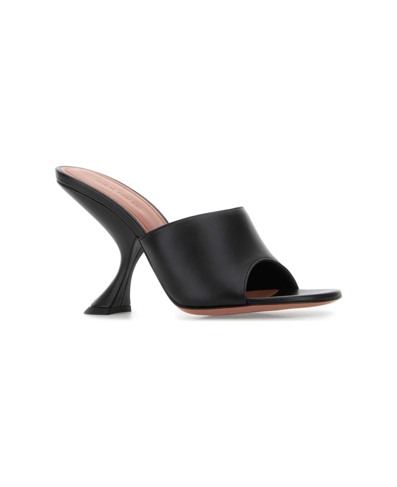 Black Leather Taylor Mules - 2