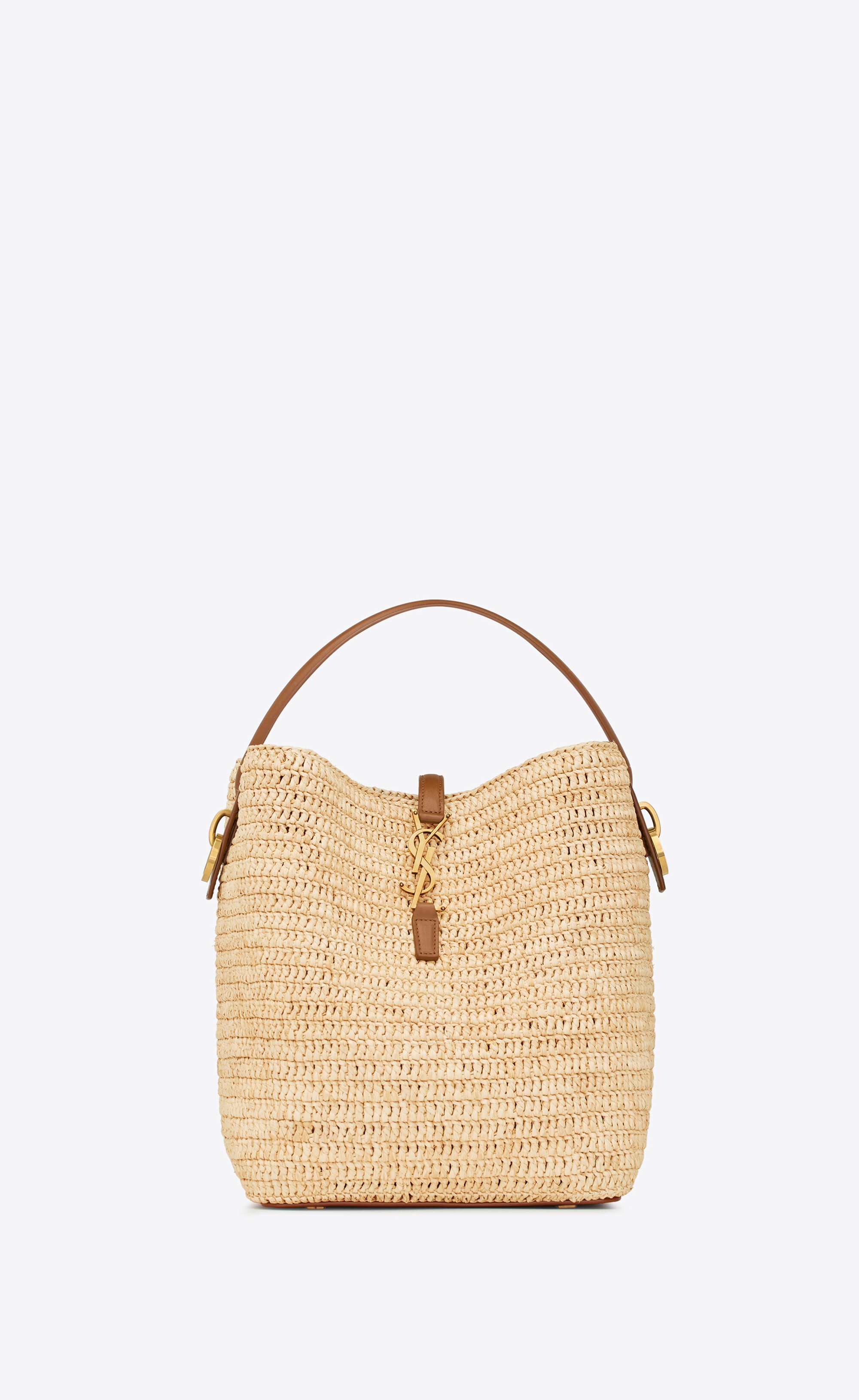 le 37 in woven raffia and vegetable-tanned leather - 1