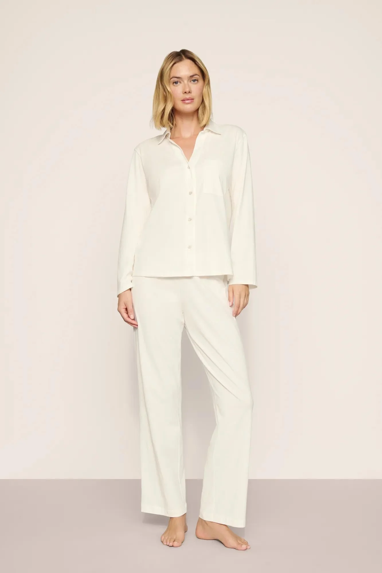 Pima Cotton Long PJ Set - 1