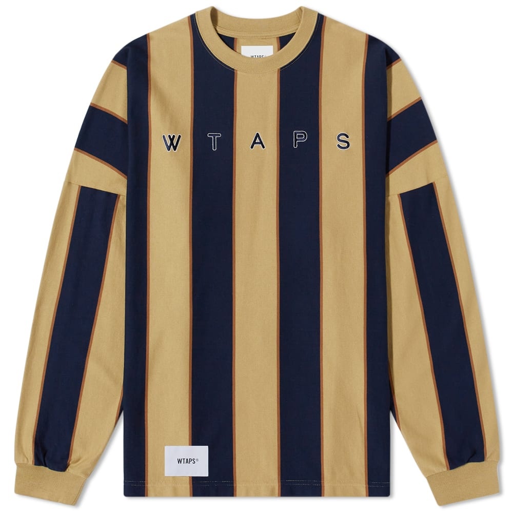 WTAPS Long Sleeve Peace Virtical Stripe Tee - 1