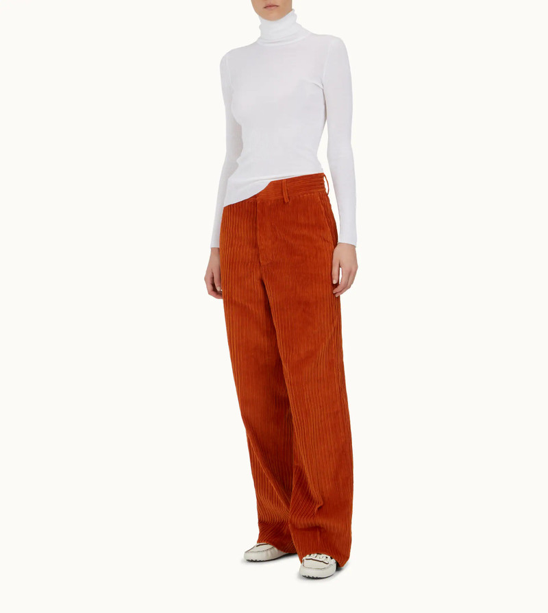 Tod's HIGH NECK JUMPER IN WOOL - WHITE outlook
