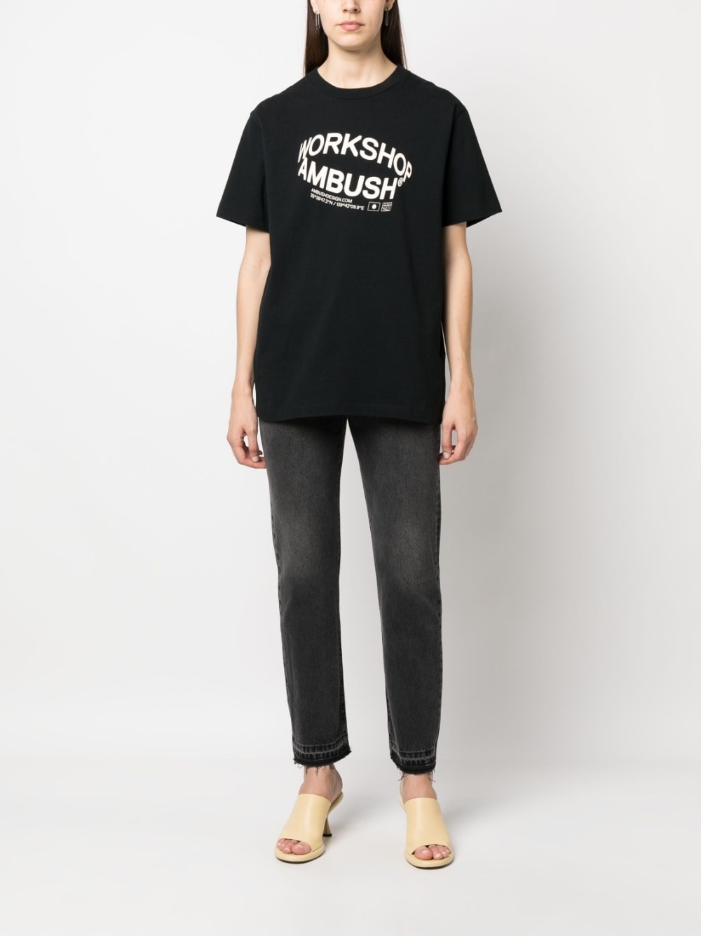 logo-print cotton T-shirt - 3