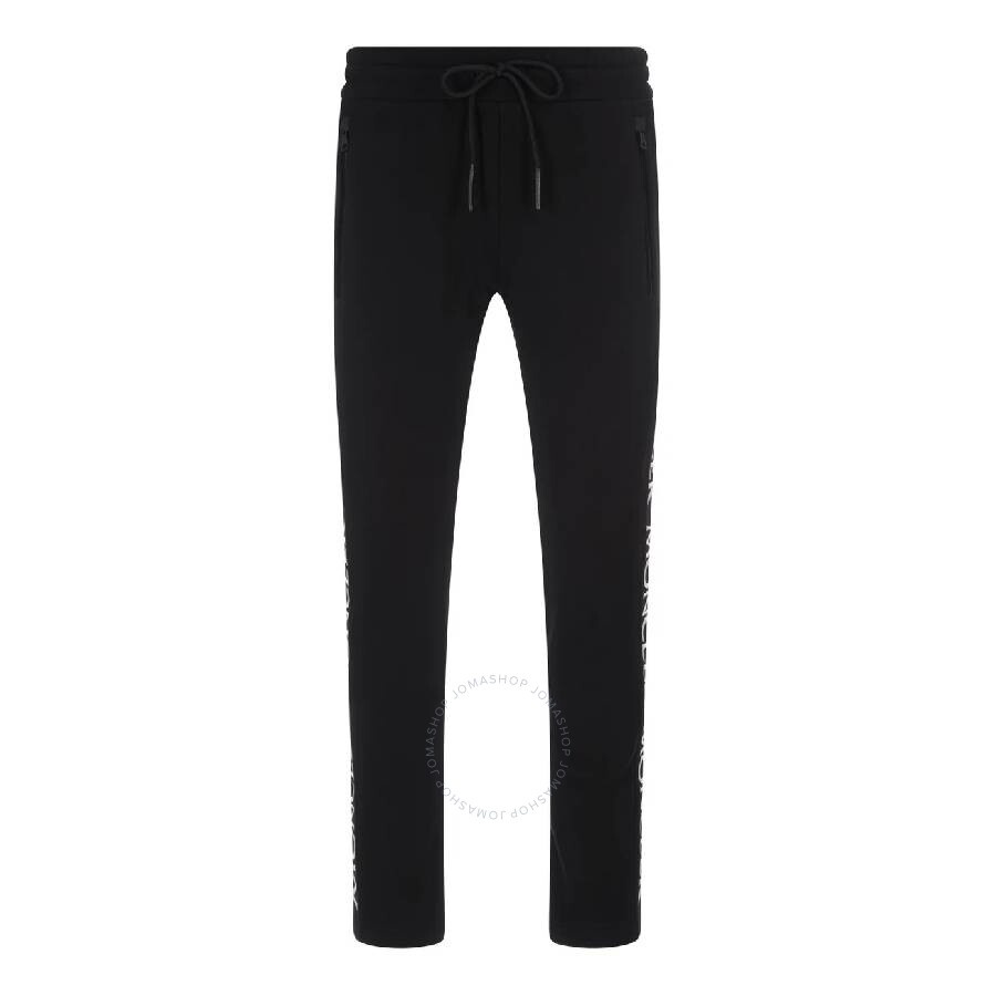 Moncler Drawstring Logo Embroidered Pants - 1