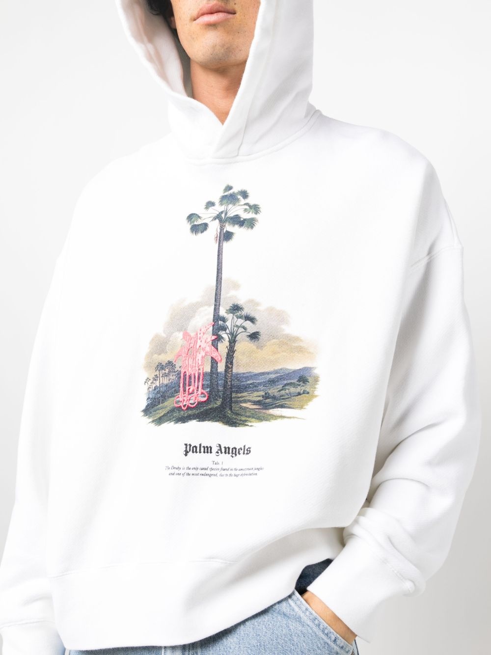 palm tree-print hoodie - 5