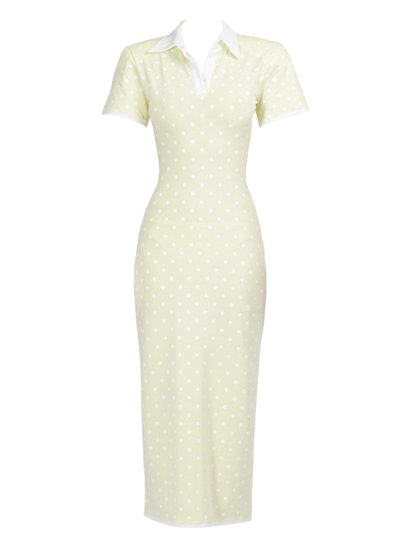 polka-dot jersey midi dress 1