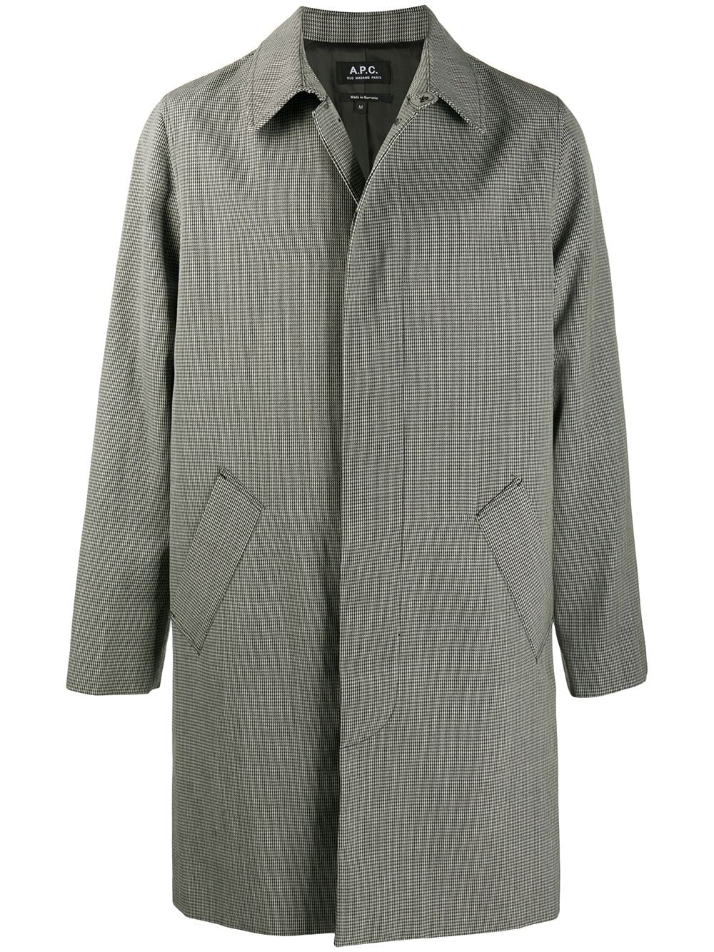 New England houndstooth trench coat - 1