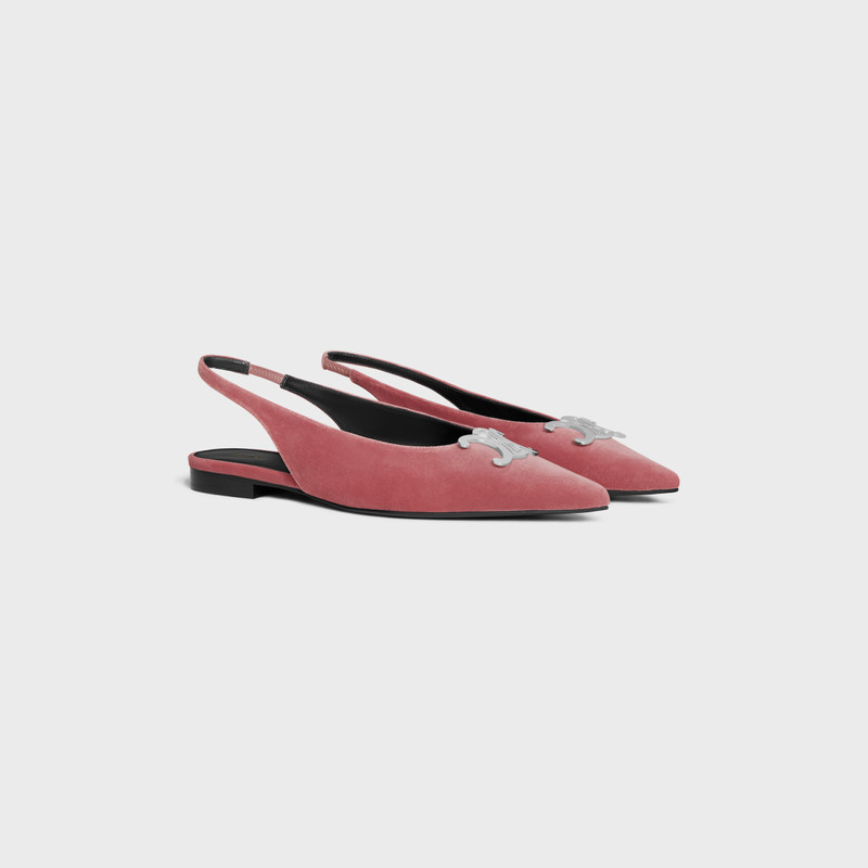 CELINE ALMA TRIOMPHE FLAT SLINGBACK in VELVET 2