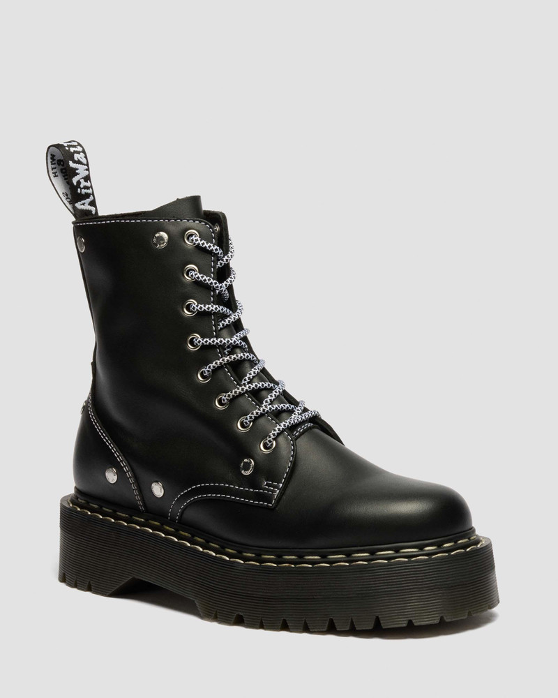 Dr. Martens Jadon Monochrome Sendal Leather Platform Boots outlook