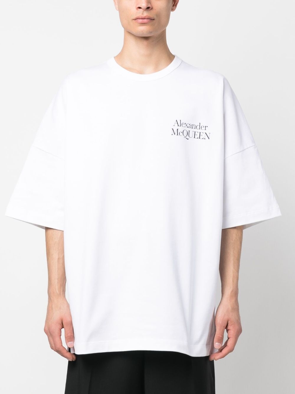 logo-print cotton T-shirt - 3