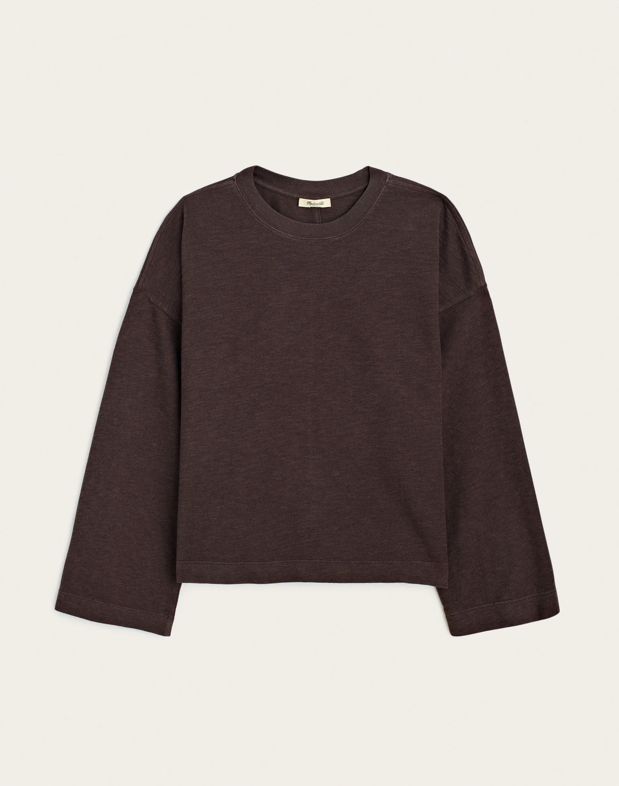 Easy Crewneck Long-Sleeve Tee in Sunday Slub - 1