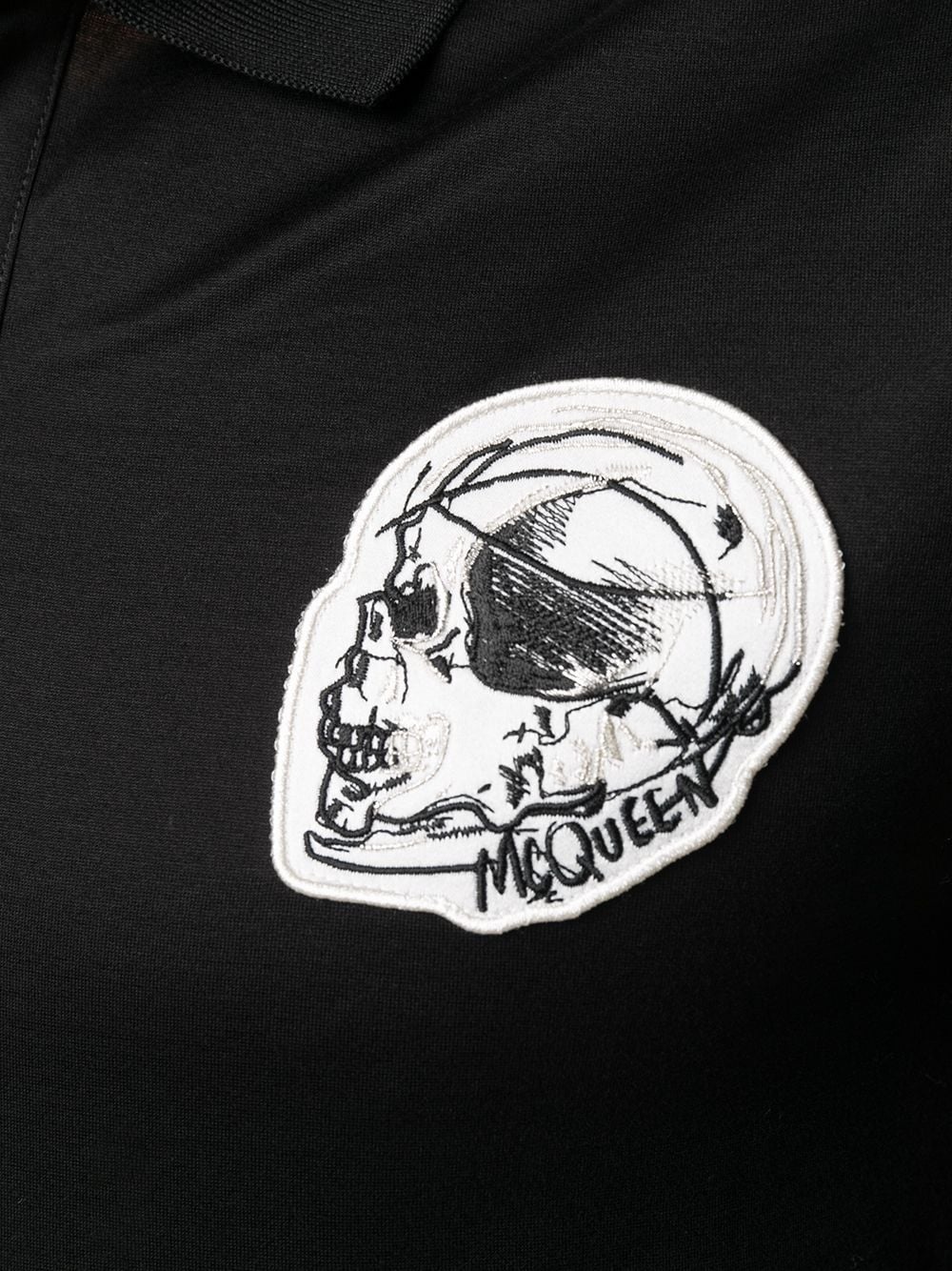 skull patch polo shirt - 5