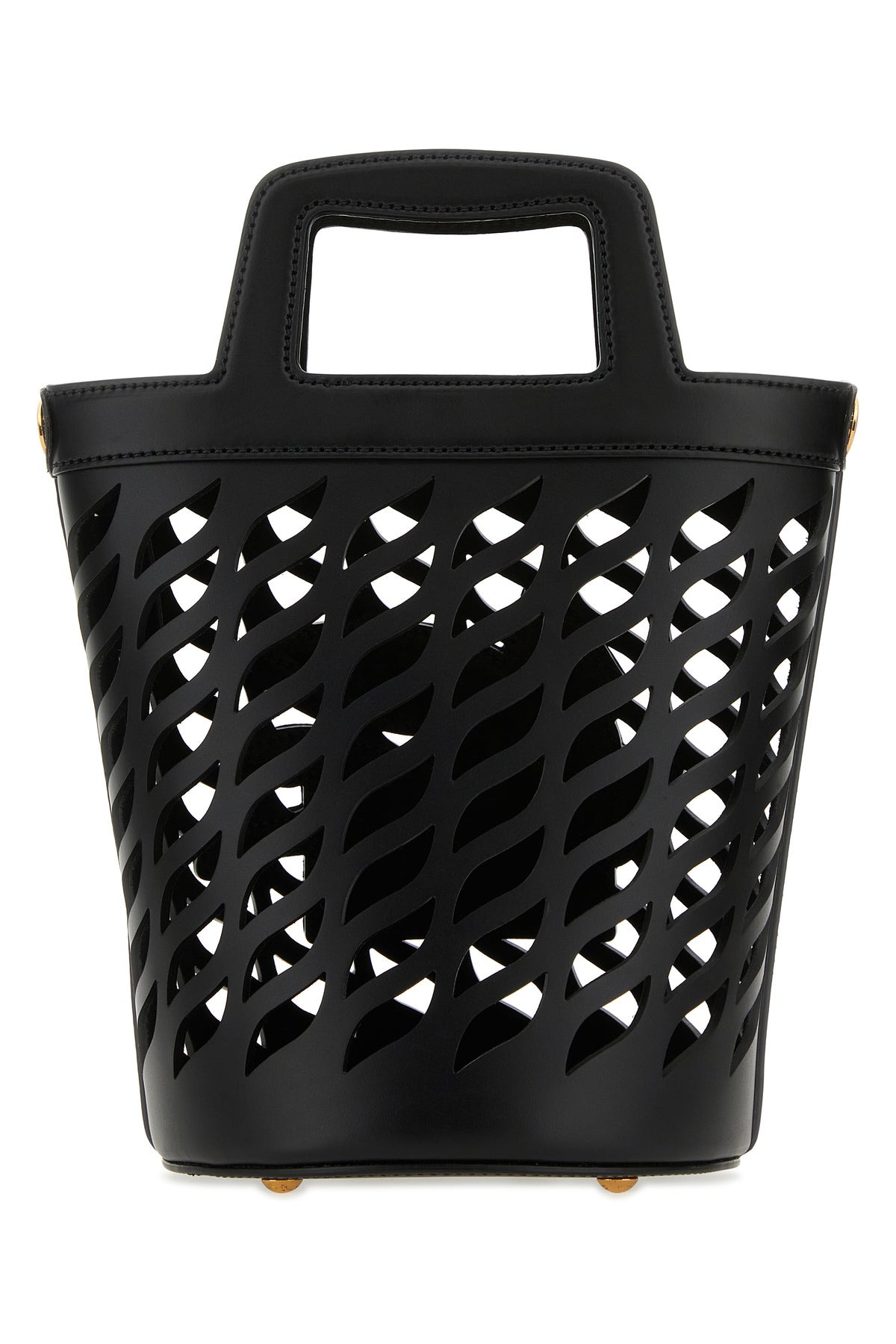 Black leather bucket bag - 3