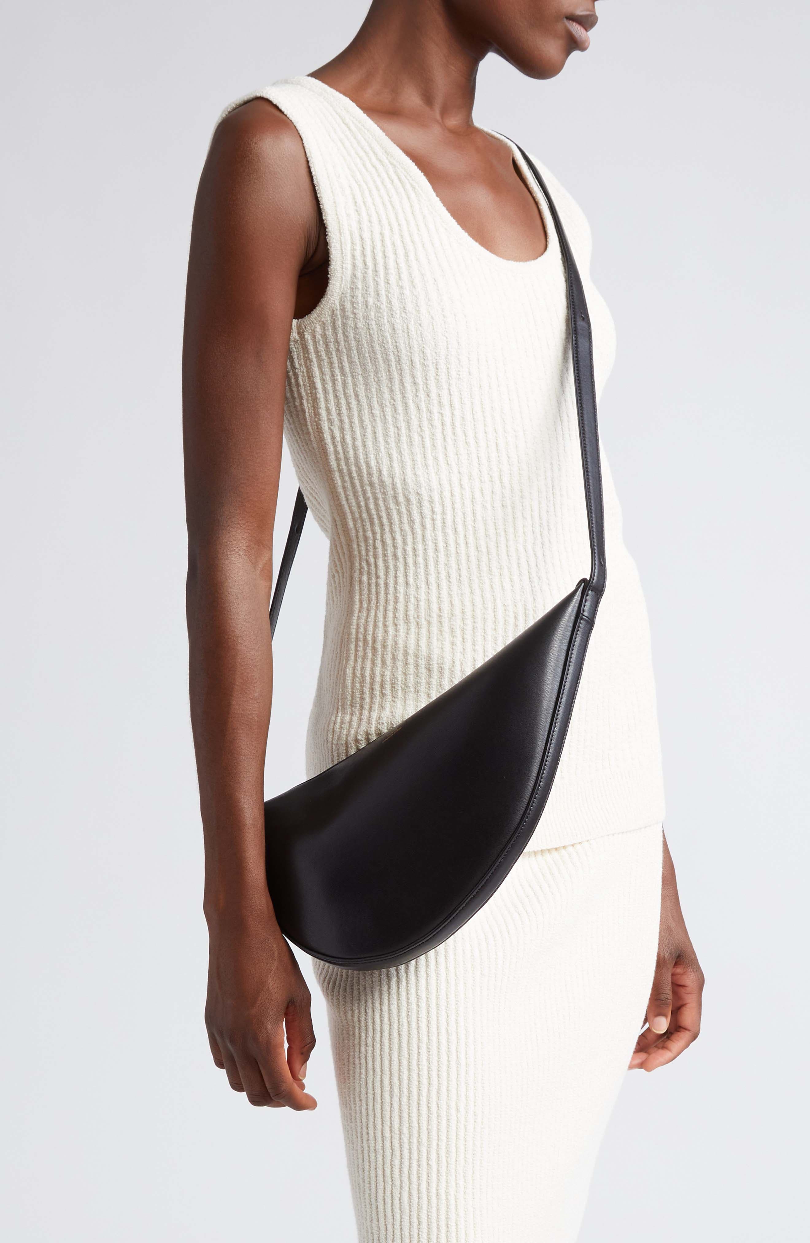 TOTEME Scoop Leather Sling Bag in Black at Nordstrom - 3