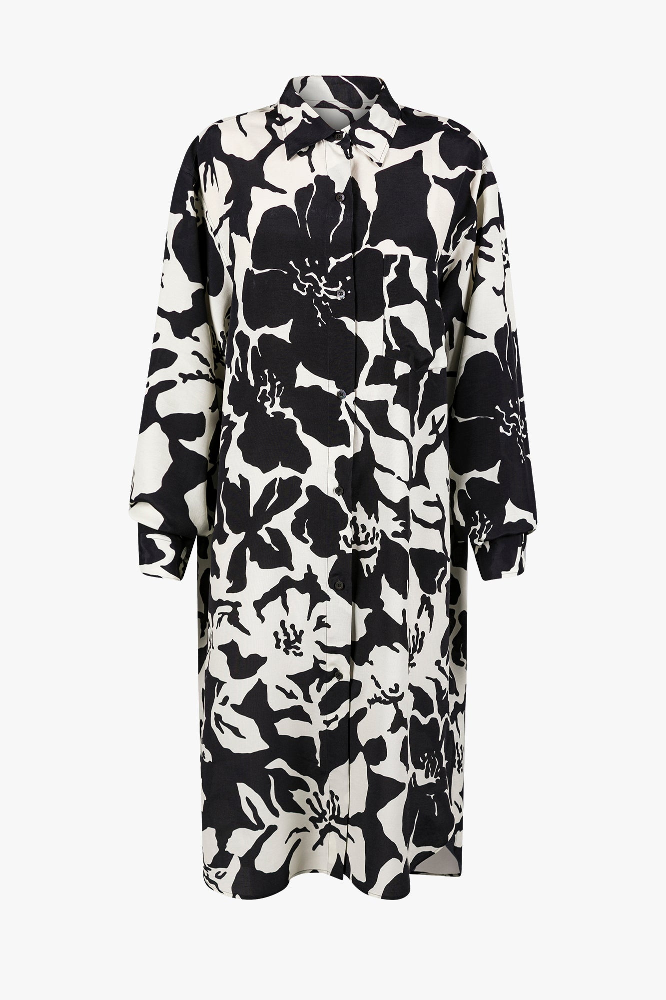 FLORAL SHIRT DRESS - 1