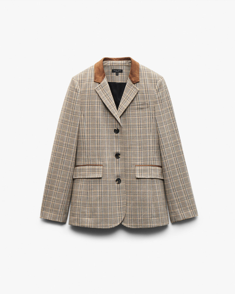 Evia Plaid Blazer 1