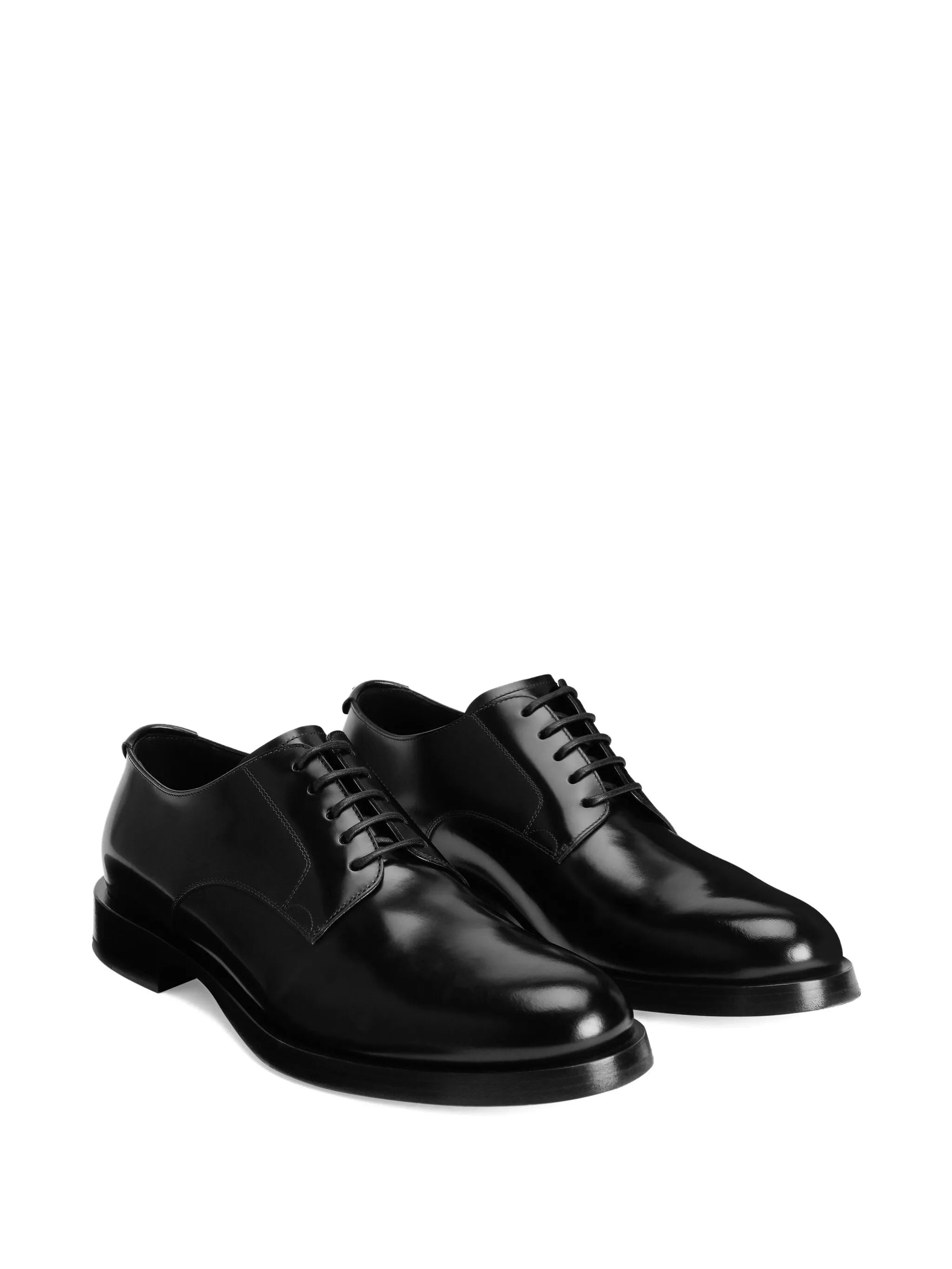 lace-up leather derby shoes - 2