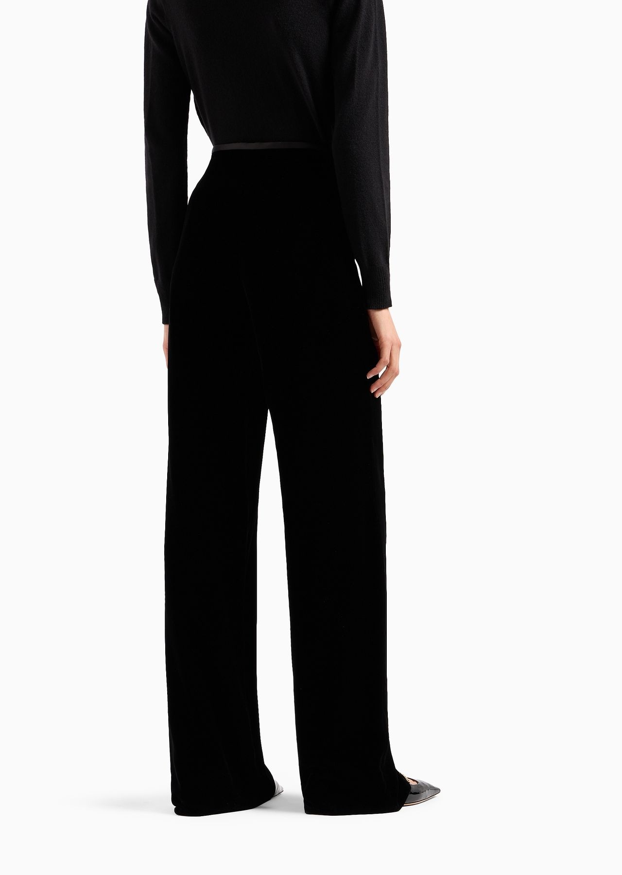 Velvet palazzo trousers - 3